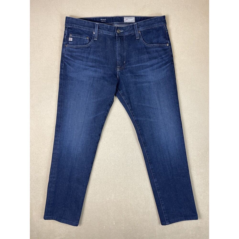 Adriano Goldschmied Mens 36x34 Blue The Tellis ALTERED Casual Denim Preppy Adult